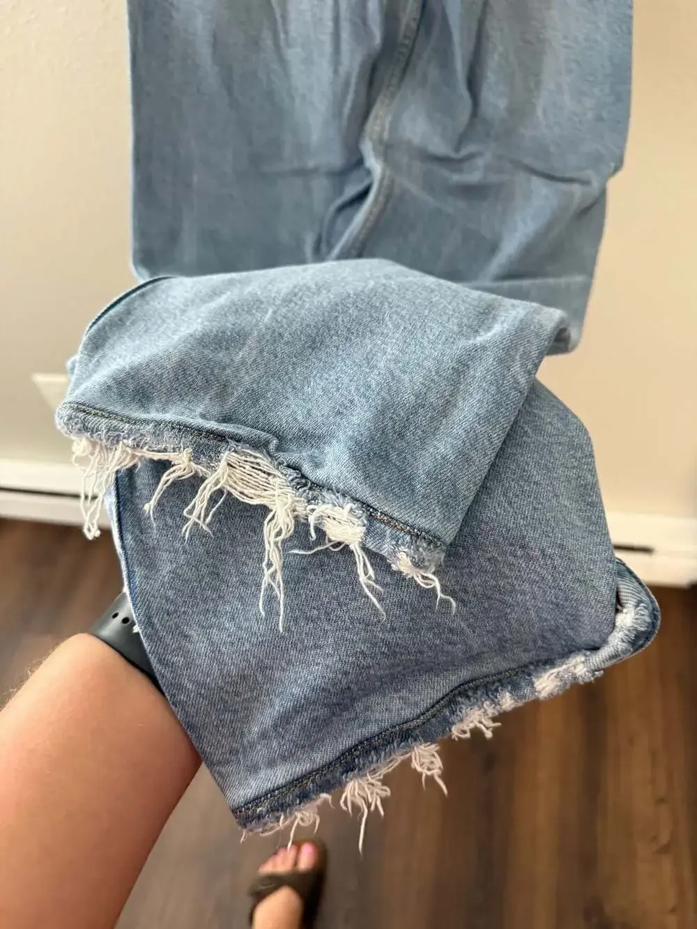 Good American High Rise Straight Leg Jeans Size 0/25